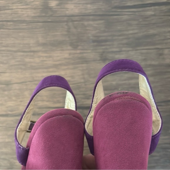 Purple wedge shoes size 7 - Picture 5 of 6